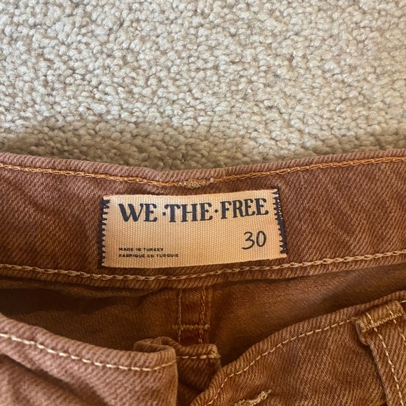 We The Free Women's Brown Straight Leg Jeans - Picture 2 of 2
